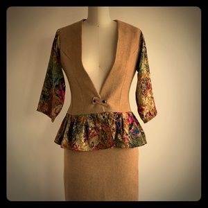 ✨Custom made wool jacket and pencil skirt✨